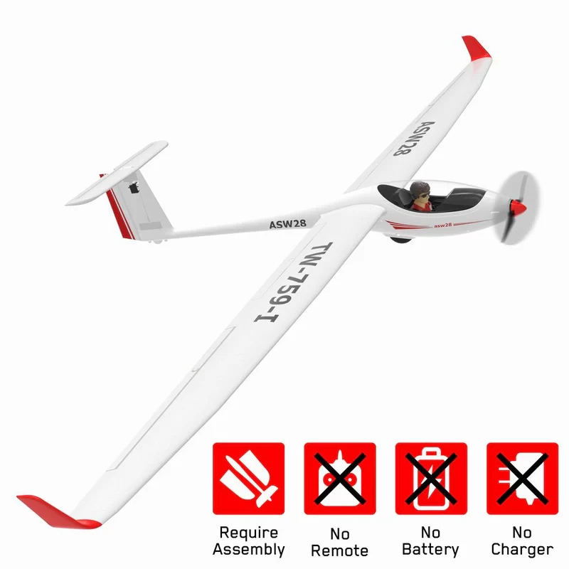 VOLANTEXRC ASW28 2.6 Meters PNP (102.4 inch Wingspan) 5Ch Professional